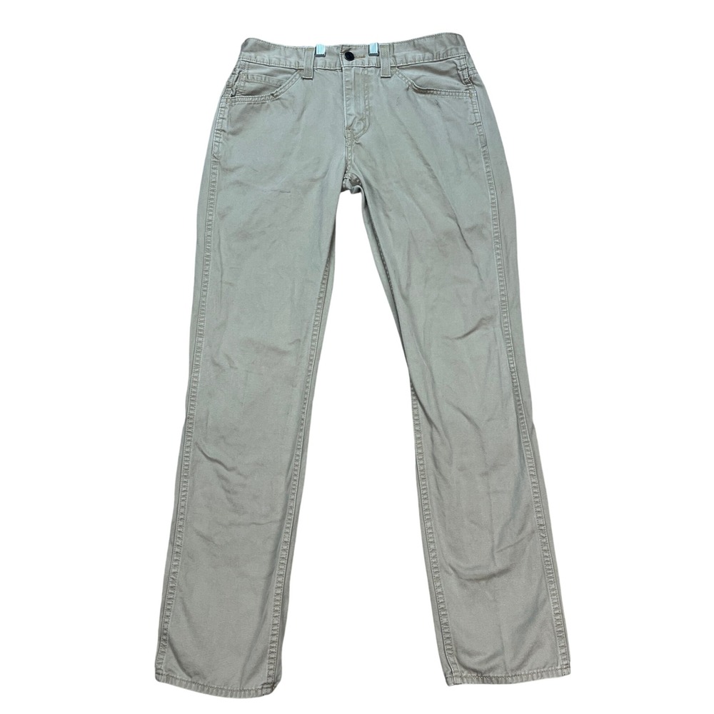 Levis 511 Pants Mens 30x32 Khaki Tan Flat Front 5 Pocket Slim Fit Twill Chino